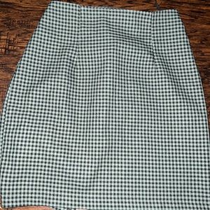 olive/dark green skirt